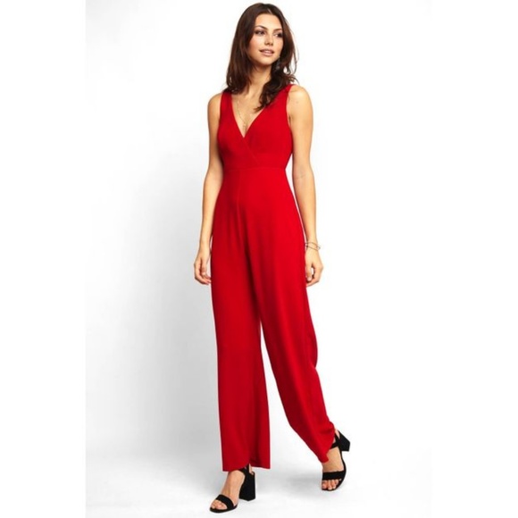 wayf red jumpsuit